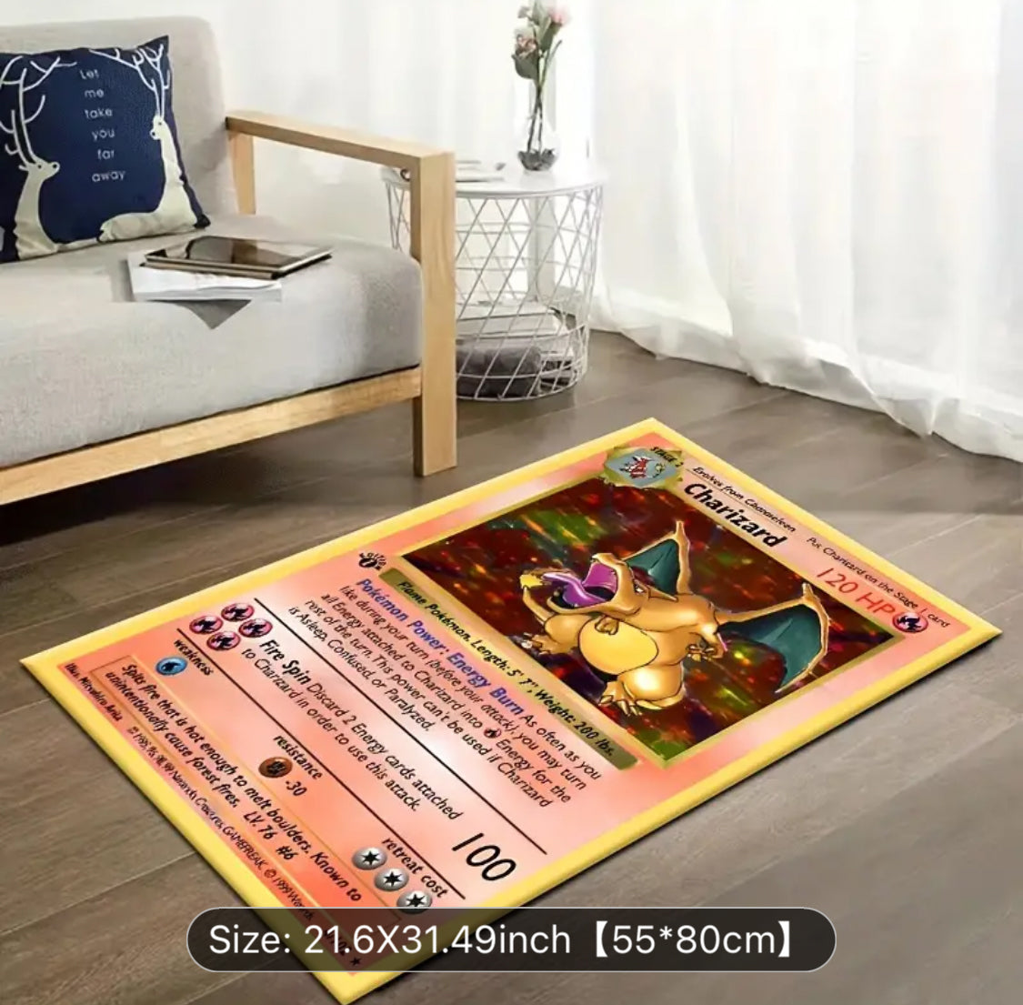 Charizard Non Slip Rug 55x80cm