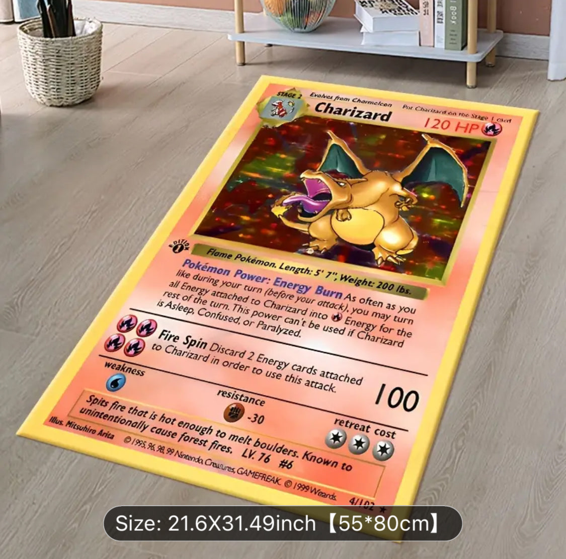 Charizard Non Slip Rug 55x80cm