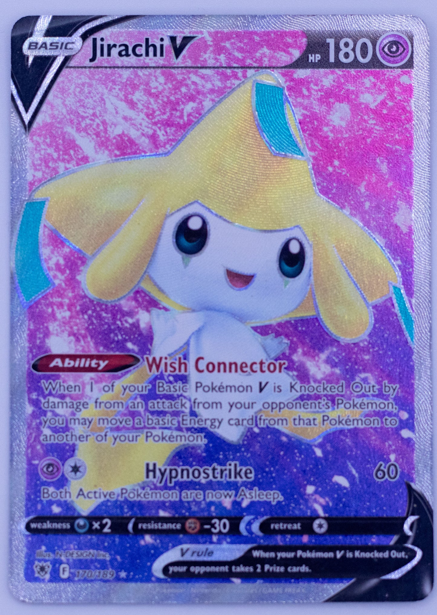 Jirachi V Astral radiance Full Art Ultra Rare 170/189