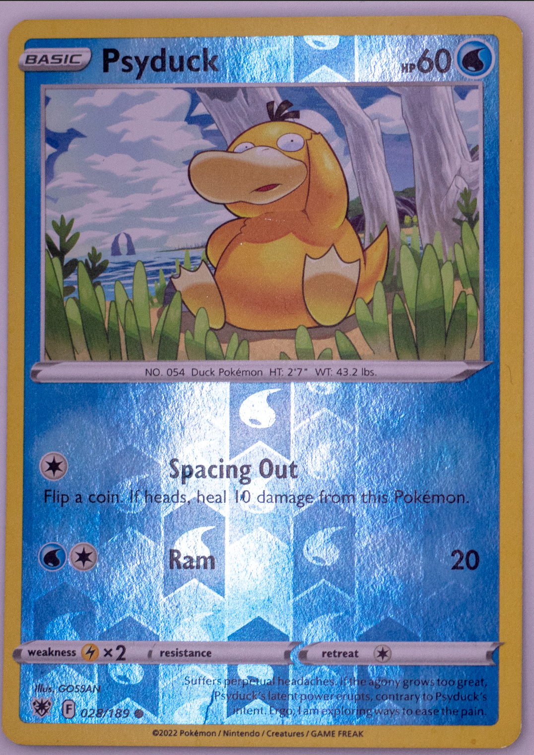 Psyduck Astral Radiance Reverse Holo 028/189