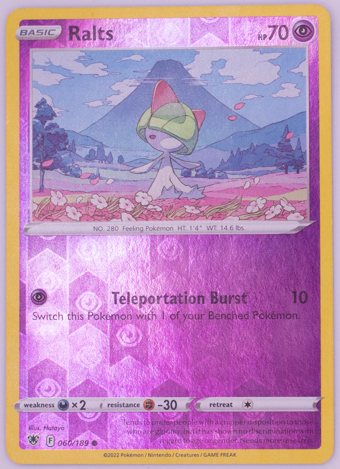 Ralts Astrial Radiance Reverse Holo 060/189