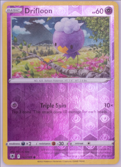 Drifloon Astral Radiance Reverse Holo 063/189