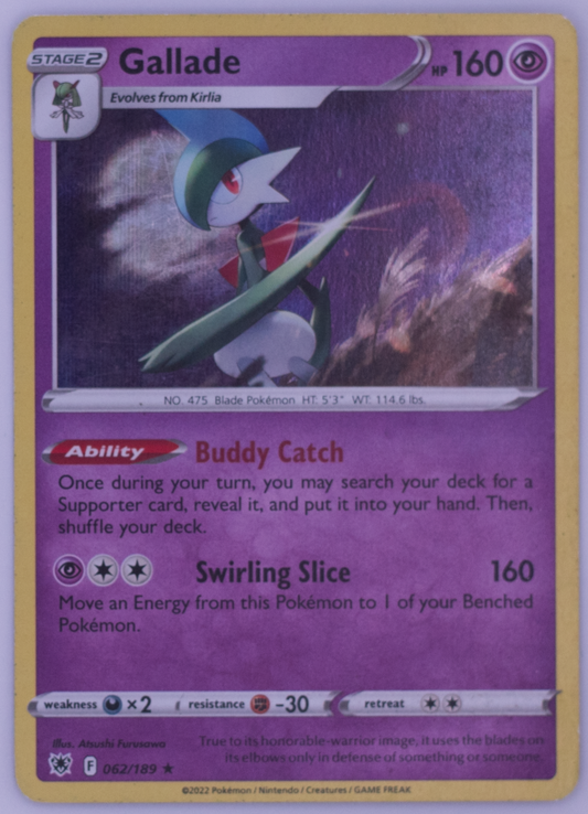 Gallade Astral Radiance Holo 062/189