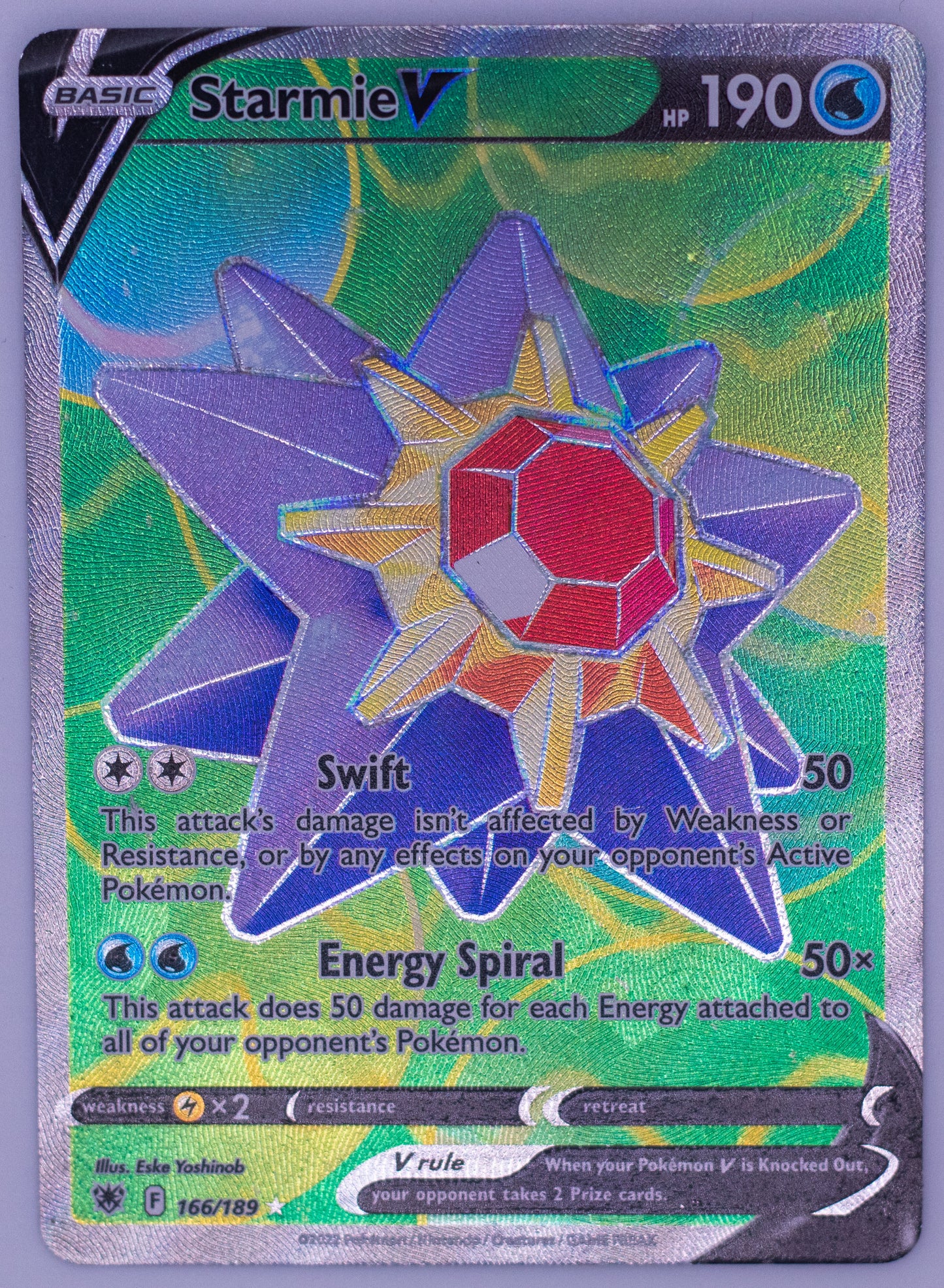 Starmie V Astral Radiance Full Art Ultra Rare 166/189